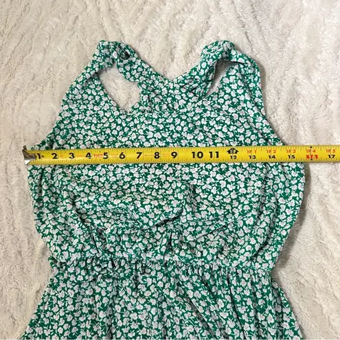 Kaileigh Size M Green Floral Tasha Knit Dress Casual Stretch Beach Coastal Comfy