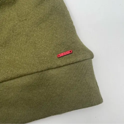 n:philanthropy Lucia Dress Olive Green Off the Shoulder Sweatshirt Small NWT