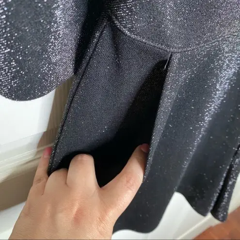 n:philanthropy NWT Fire Sparkle Long-Sleeve Romper in Black