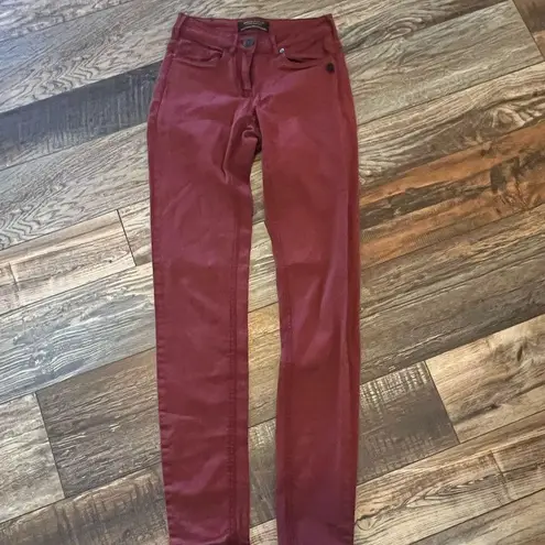Scotch & Soda Maison Scotch size 24x32 skinny jeans maroon