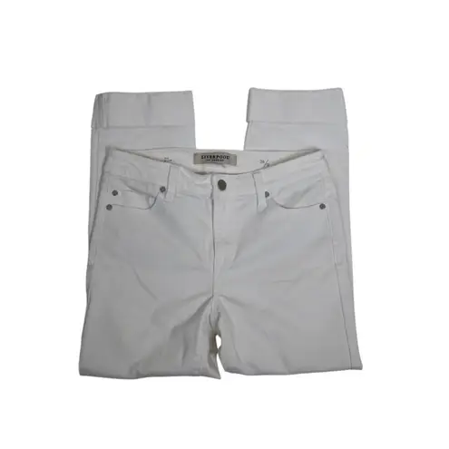 Liverpool Womens 26/2 The Crop White Jeans