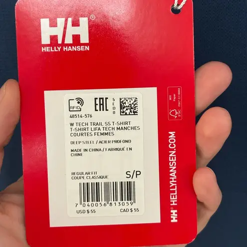 Helly Hansen NWT Women's Tech Trail T-Shirt in Blue - Size S