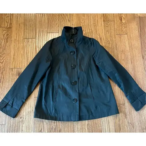 Gallery  black funnel neck water resistant jacket size m