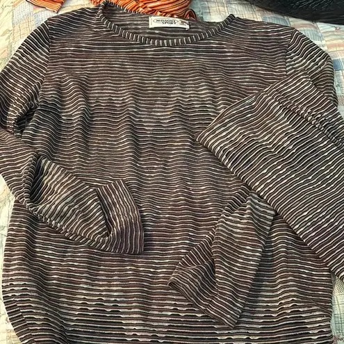 Missoni Brown and White Long Sleeve Tee