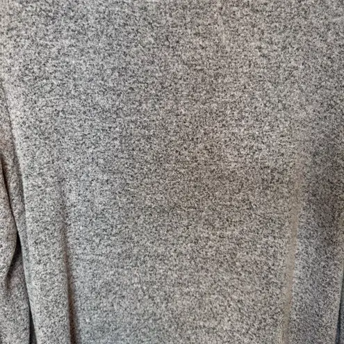 Cactus + Pearl Crewneck Sweater Tunic with Lace Trim Size Small Gray