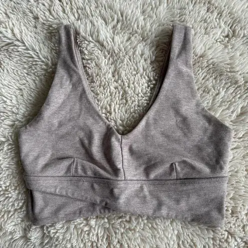 Carbon38 Soft Heathered Grey Bralette Gray