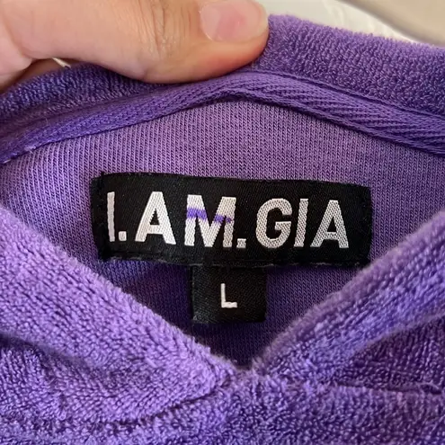 I am gia I.AM.GIA Torres Sweatshirt- Purple. Size L