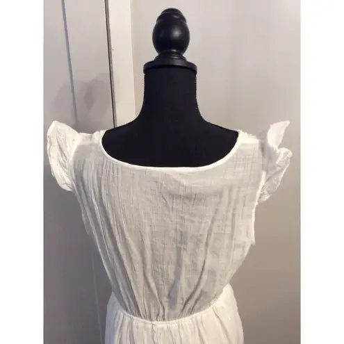 Adrienne Vittadini Large White Dress Country Style Womens Prairie