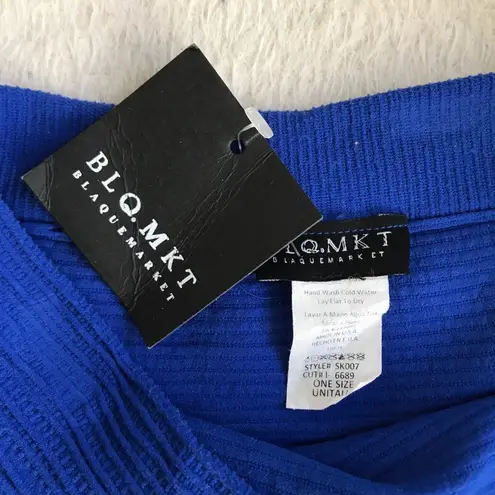 Nasty Gal Electric Feel Skirt in Cobalt Blue