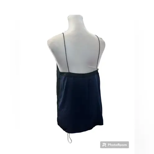 Tibi  Blue & Black Color Block Silk Tank Top Size 2 NWT thumbnail 3
