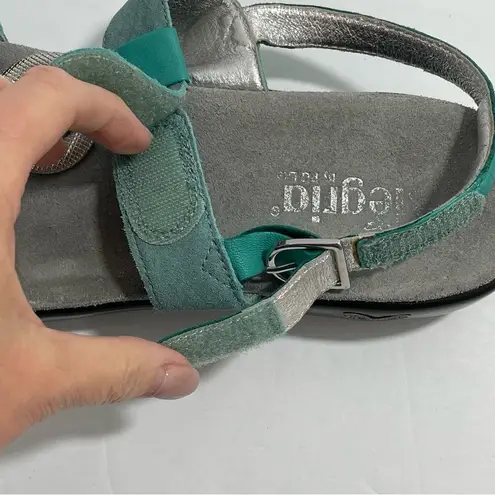 Alegria Sandal Julie Metallic Aqua Slingback Women’s Shoes Size US 10 | EU 40