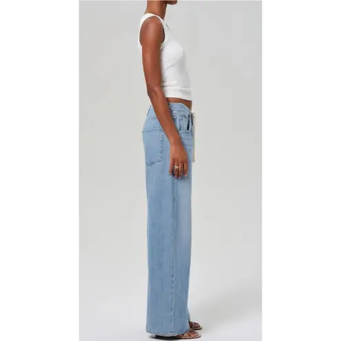 Citizens of Humanity  Petite Brynn Drawstring Trouser in Blue Lace Size 31 - Image 3