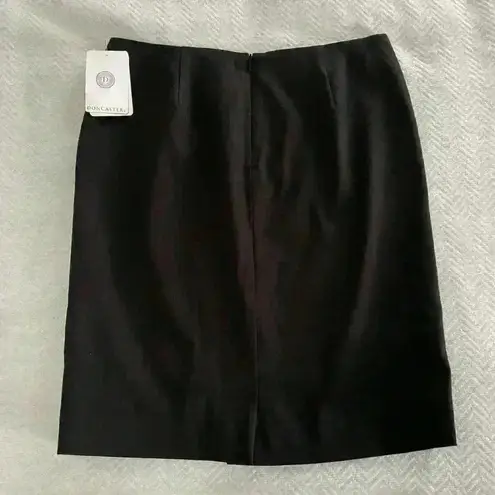 Doncaster New With Tags Skirt Size 8 Black Pencil Knee Length Zip Career Office