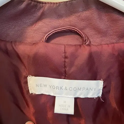 New York & Co. NWOT | women’s faux leather jacket — medium