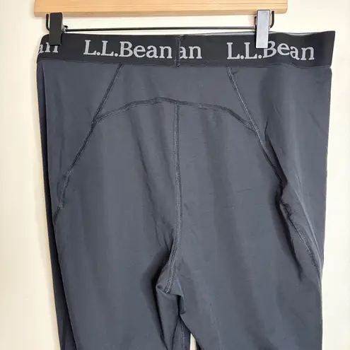 LLBean Womens Leggings Pants Black L REG Activewear Athletic Base Layer Size undefined