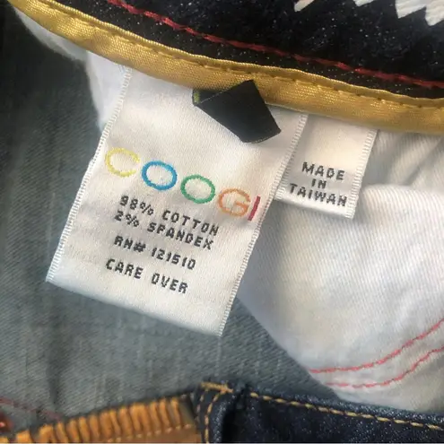 COOGI  Women’s Dark Wash Thick Stitch Jeans O6