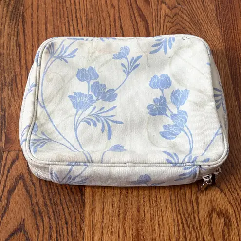 Vintage Crabtree & Evelyn Travel Toiletry Cosmetic Bag Blue