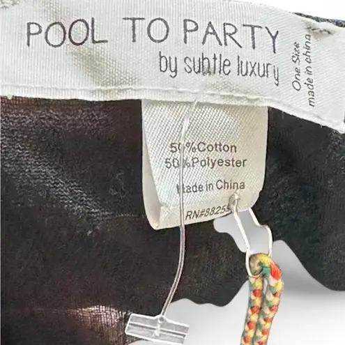 Rainbow Pom Pom Trim Coverup Black Size undefined