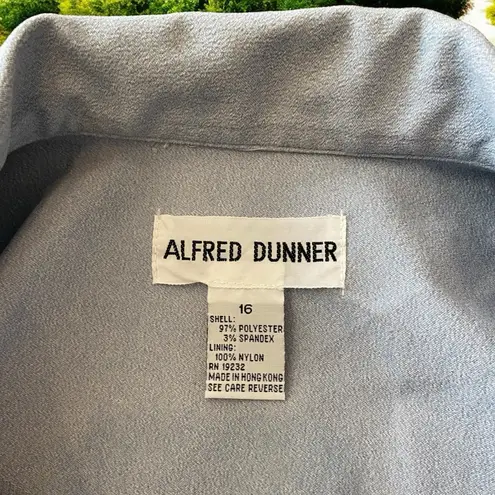 Alfred Dunner Long Sleeve Button Up Embroidered Lightweight Shirt Jacket