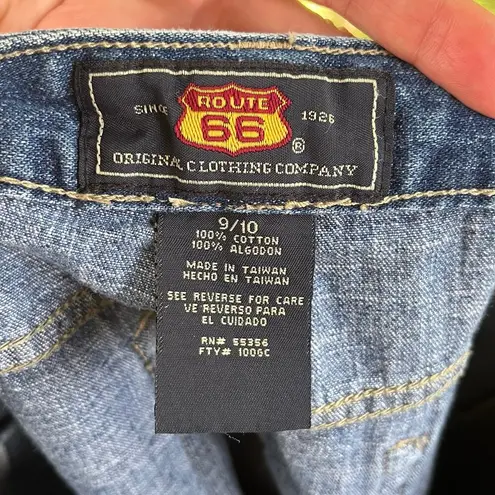 Route 66 Women's Vintage Denim Mini Skirt Size 9/10 30" Waist