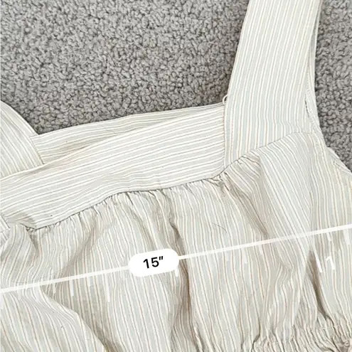 Urban Renewal Cream Smocked Crop Tank Top