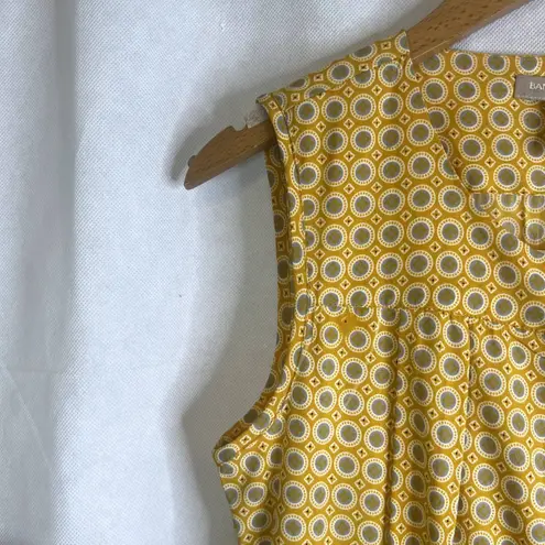 Banana Republic  NWT Sleeveless Peplum Blouse Size 6P Geo Print Classy Twee - Image 4