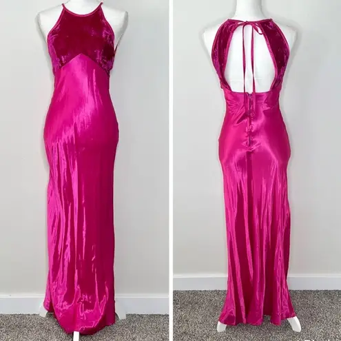 Vintage 90s Satin Pink Gown Size undefined