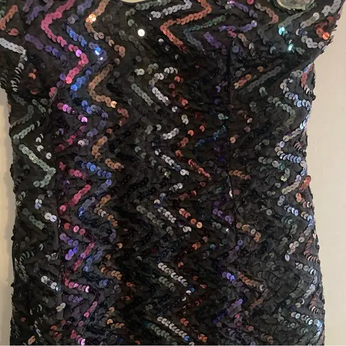 Gunne Sax Vtg Jessica McClintock Dress Chevron S 1980s Prom Sequins Bow Desc
