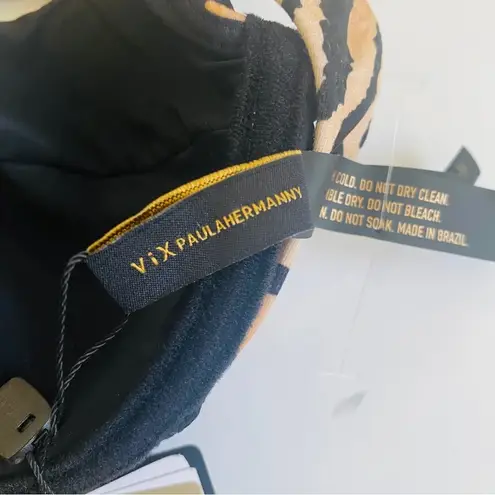 VIX Paulahermanny tiger stripe 2 piece bikini swimsuit Tan Size M