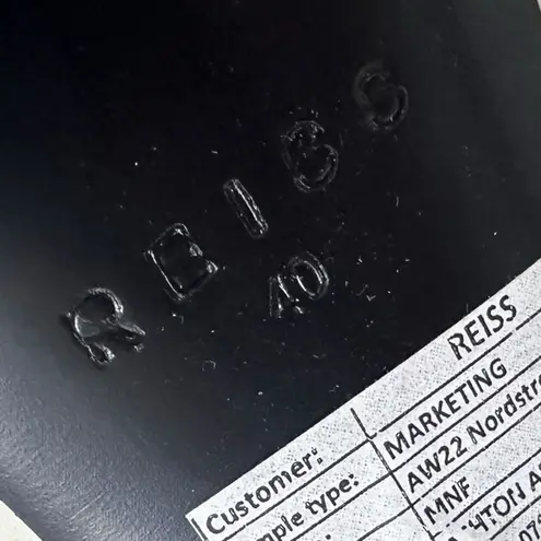 Reiss Ashton Ankle Boots Women's Size 40 White Leather Pointed Toe Stiletto Heel