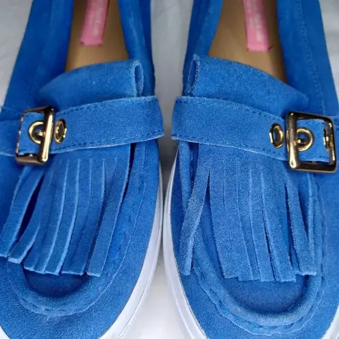 Isaac Mizrahi  Monroe Fringed Suede Slip- Ons - Image 4