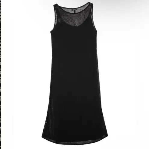 Eileen Fisher  rayon summer beach boho coverup vaca crinkle mesh dress size small - Image 6