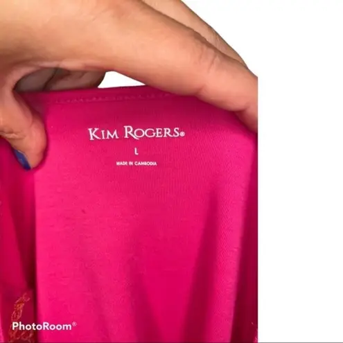 kim rogers  Pink Baja Beach Tank Top Size Large NWT