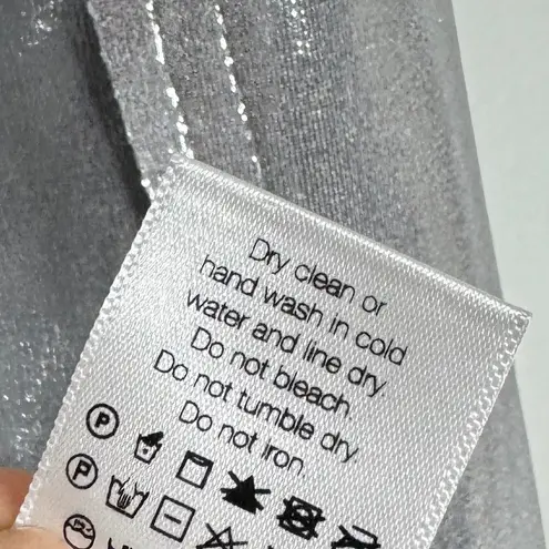 Norma Kamali Single Breasted Straight Fit Jacket in Silver