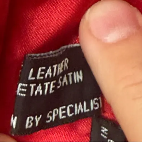 Scullly Red Genuine Leather Fringe Vest Coachella, Cowgirl, Rodeo Women’s 10