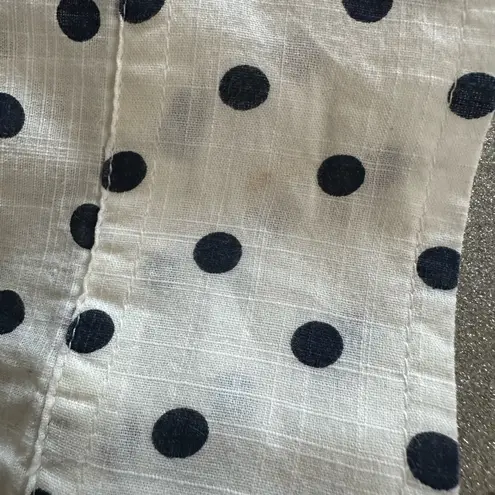 Authentic American Heritage Black Polka Dot Button-Down 100% Cotton Shirt (1007)