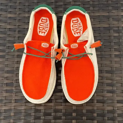 Hey Dude Hey Dudes U of Miami Wendy shoes woman size 6