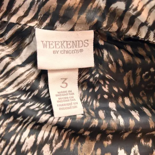 Chico's  Puffer Vest XL Or 3‎ Black Quilted