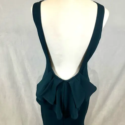 Lulus beautiful dark teal backless mermaid maxi dress size medium