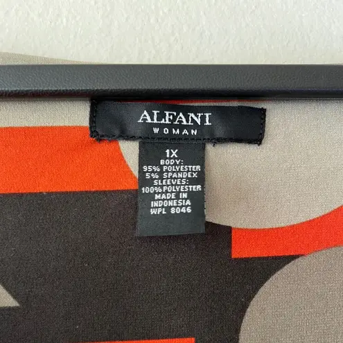 Alfani Sz 1X Pullover Blouse Angel Sleeve Stretch Tummy Control Cover Lined