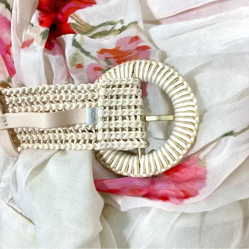 Zimmermann Lightburst Floral Cotton Silk Maxi Skirt Cream Red Flora US 4 NEW