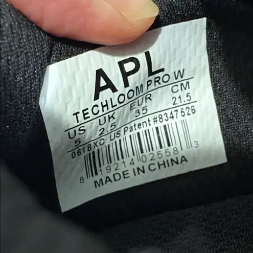 APL Techloom Pro Sneaker Black Grey White size 5 NWT running