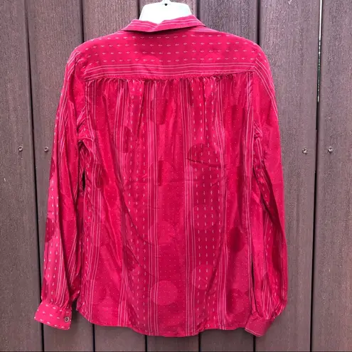 ALAN AUSTIN of Beverly Hills, c1970s silk top, made in Italy, size 38