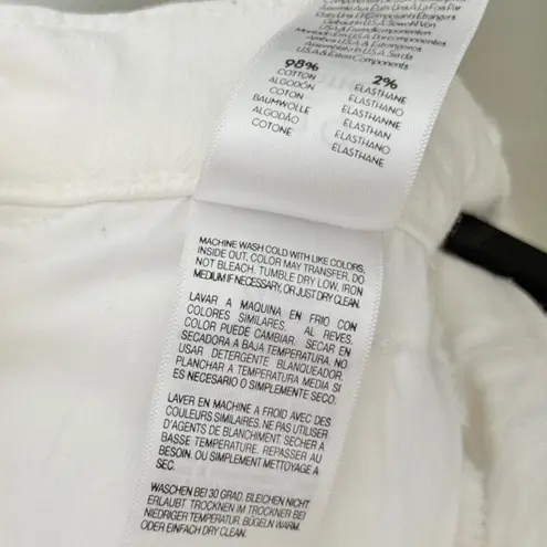 MOTHER Denim MOTHER The Lace Up Dazzler Ankle Chew Jeans Almost Innocent White Size 29