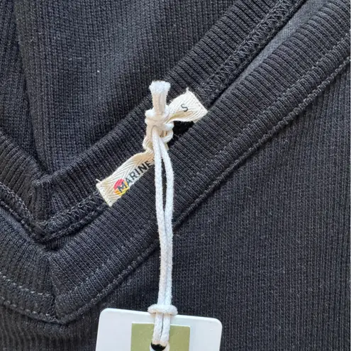 Marine layer Black Lexi Rib Sun-In Spaghetti Strap Dress Size Small NWT