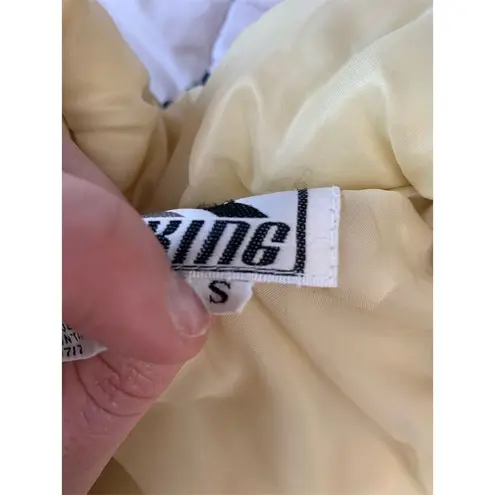 Source Unknown Vintage Guess King Ski Jacket Small Ivory Burgundy Navy Accents