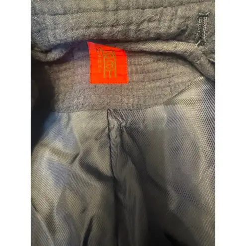 Heart Art Textured Wool Hooded Coat — Issey Miyake Line Aesthetic Size M Black Size M