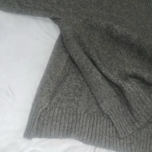 Michael Stars Women’s Cowl Neck 3/4 Sleeve Gray Wool Blend Medium M Sweater