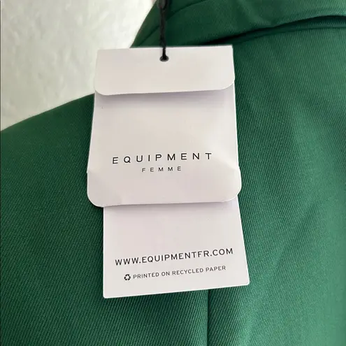 Equipment Xia Double-Breasted Puff-Sleeve Jacket, Color Eden, Size 6, NWT