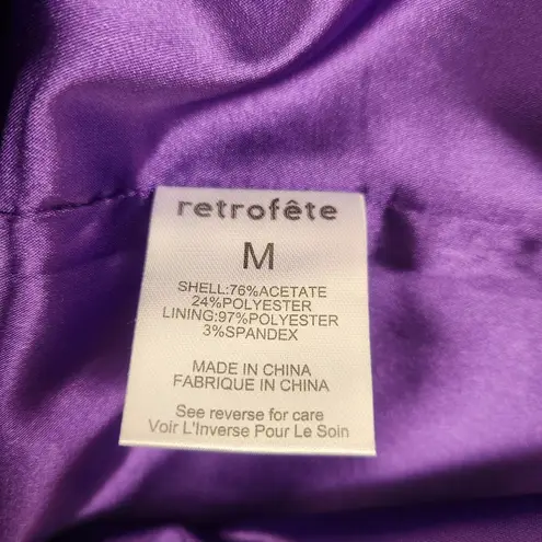 Retrofête Retrofete Janessa Mini Dress in Royal Purple Medium NWT Sleeveless